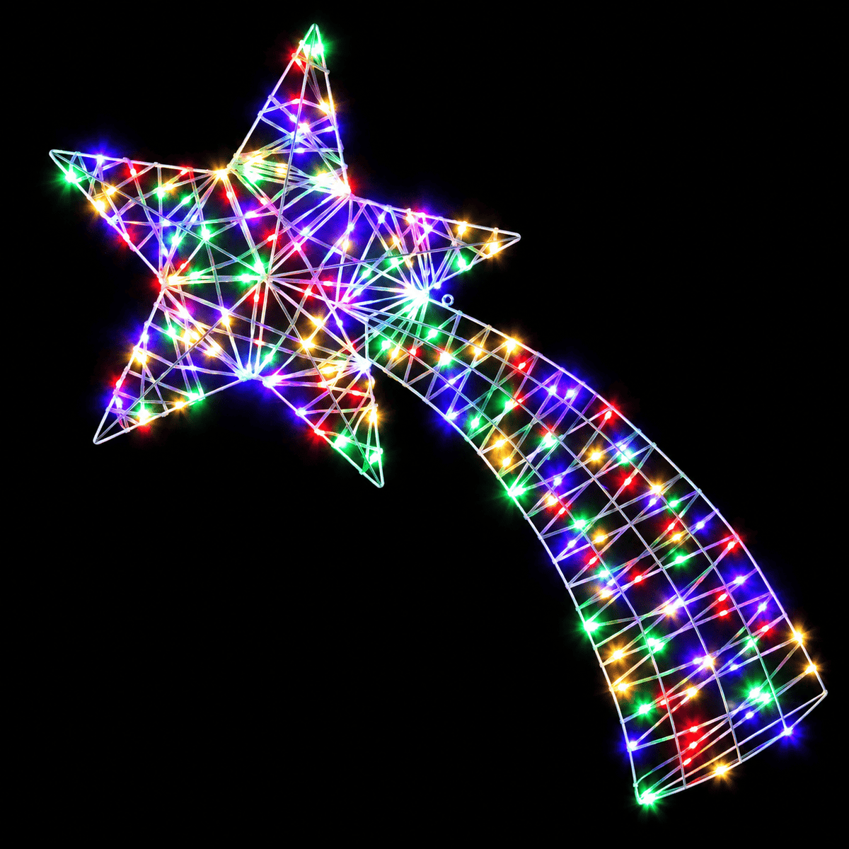 LED Shooting Star Motif Multicolour - View 2