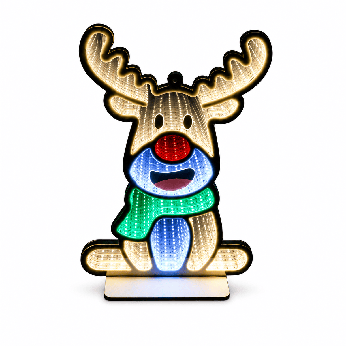 LED Reindeer Infinity Light (41cm)