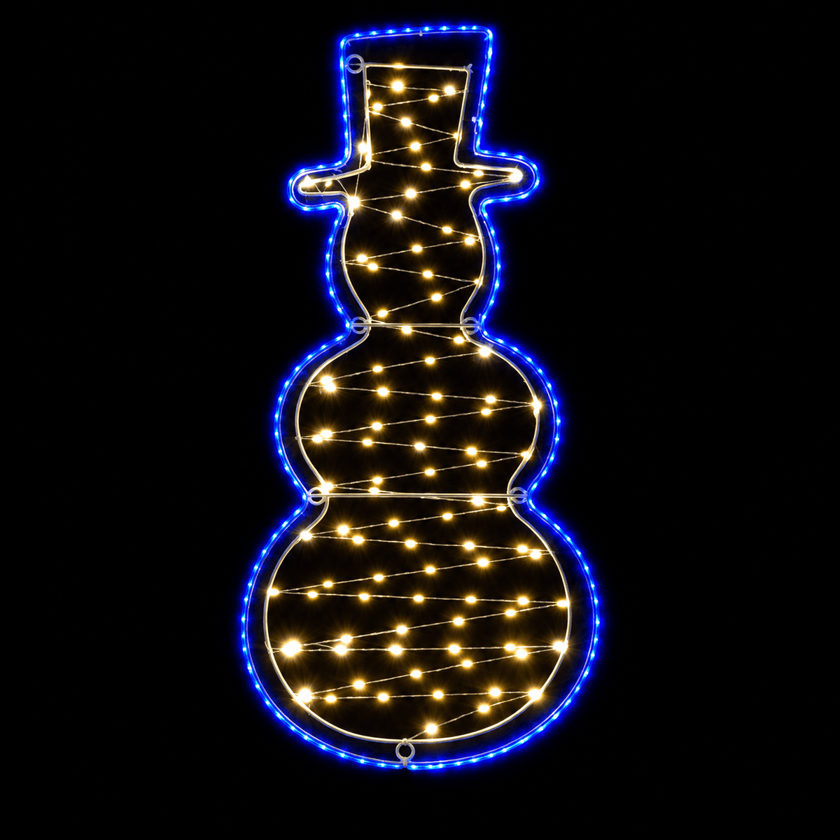 LED Dew Drop Snowman Motif - View 2