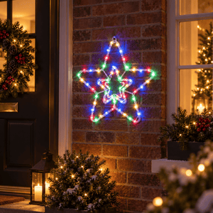LED Crystal Star Motif (44cm) - View 1