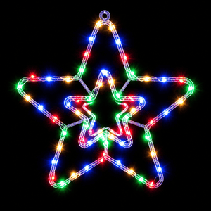 LED Crystal Star Motif (44cm) - View 2