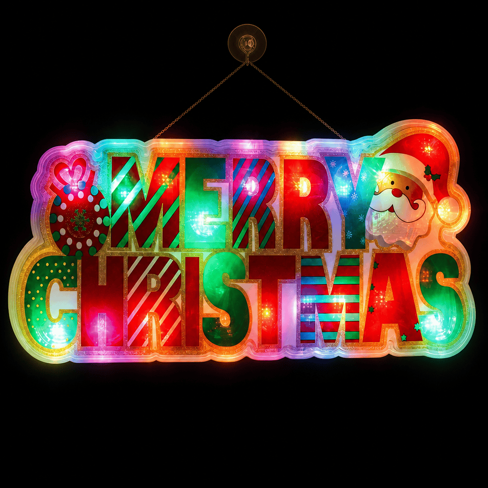 LED Merry Christmas Plaque Colour Change