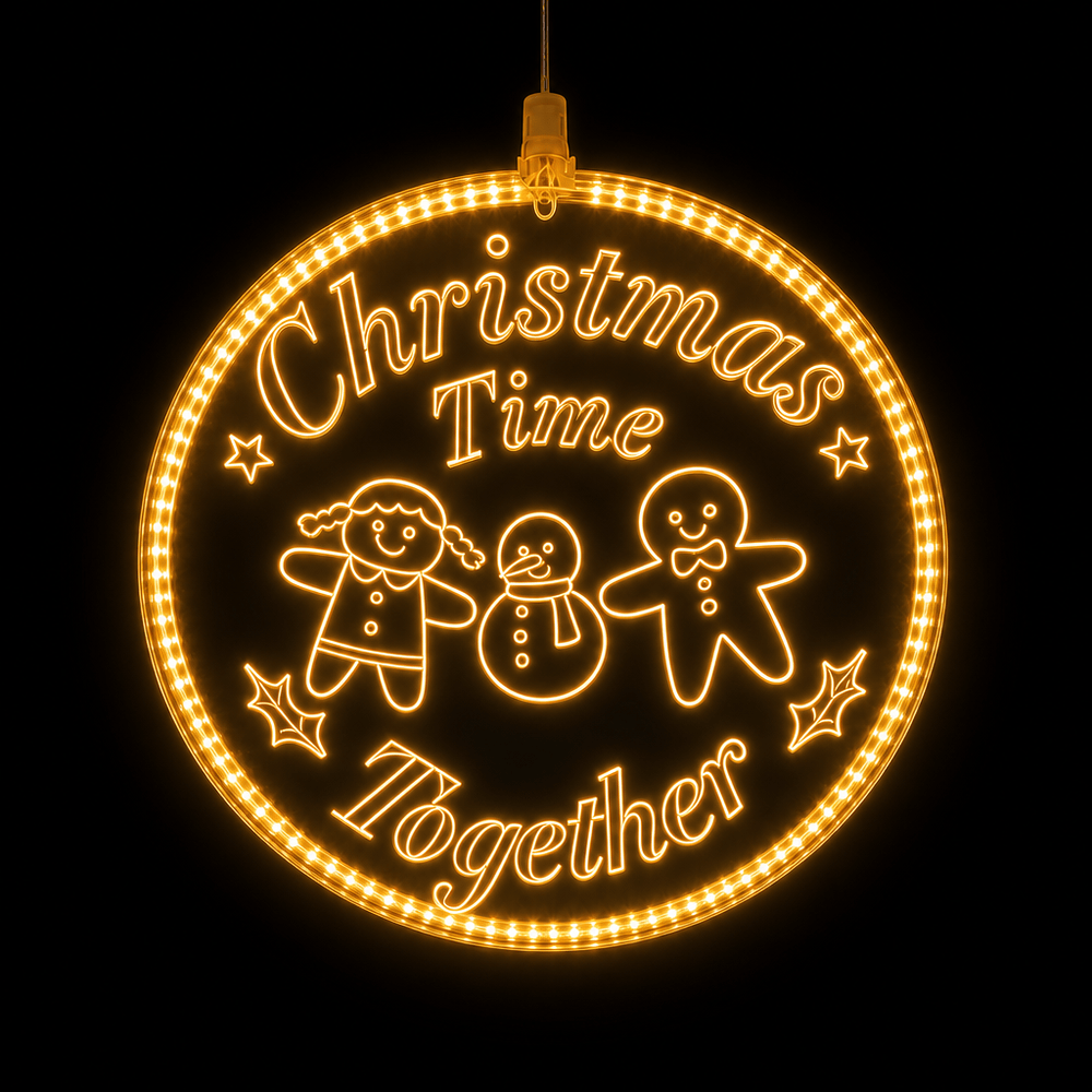 LED Christmas Time Pendant Light Motif (30cm )