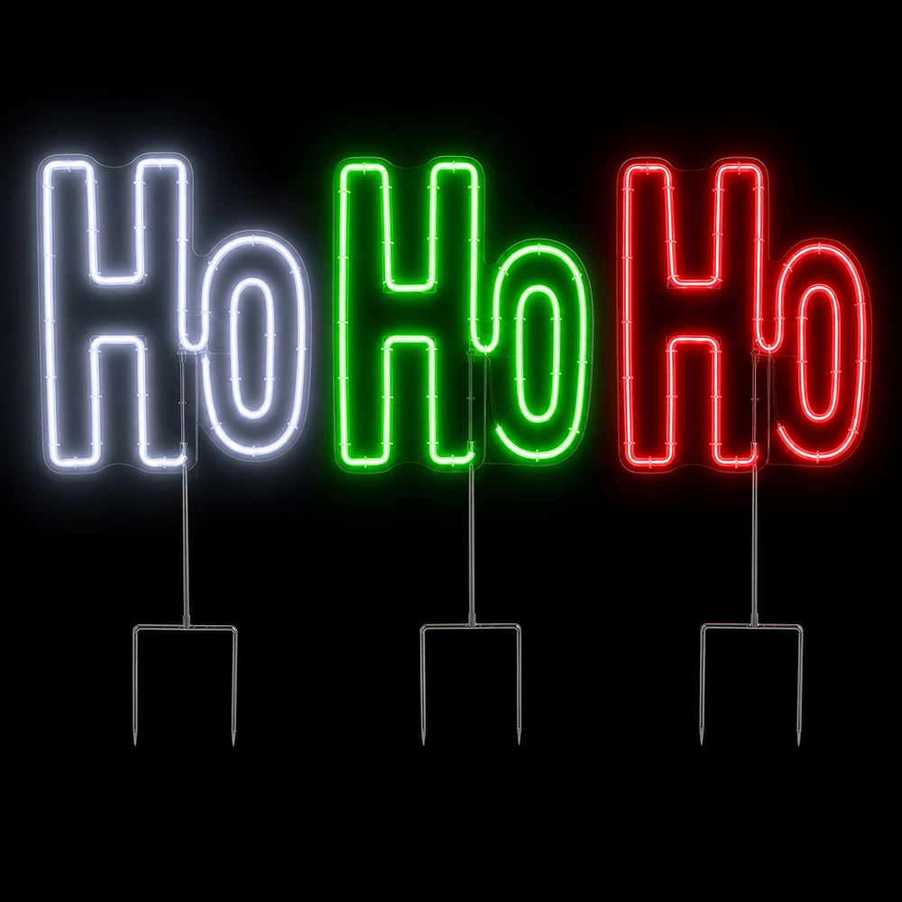 LED Neon HoHoHo Lawn Sign