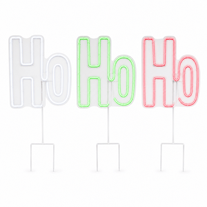 LED Neon HoHoHo Lawn Sign