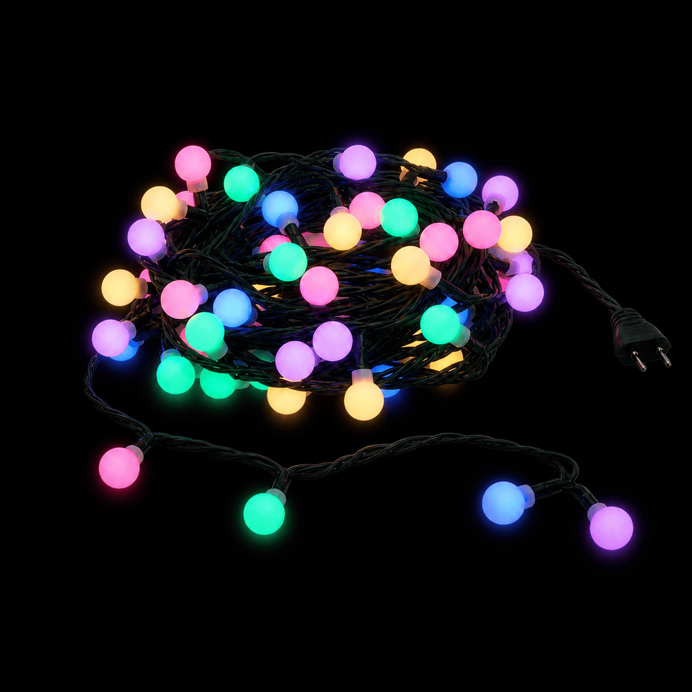 LED Berry Cluster Lights Multicolour (10m) - View 2