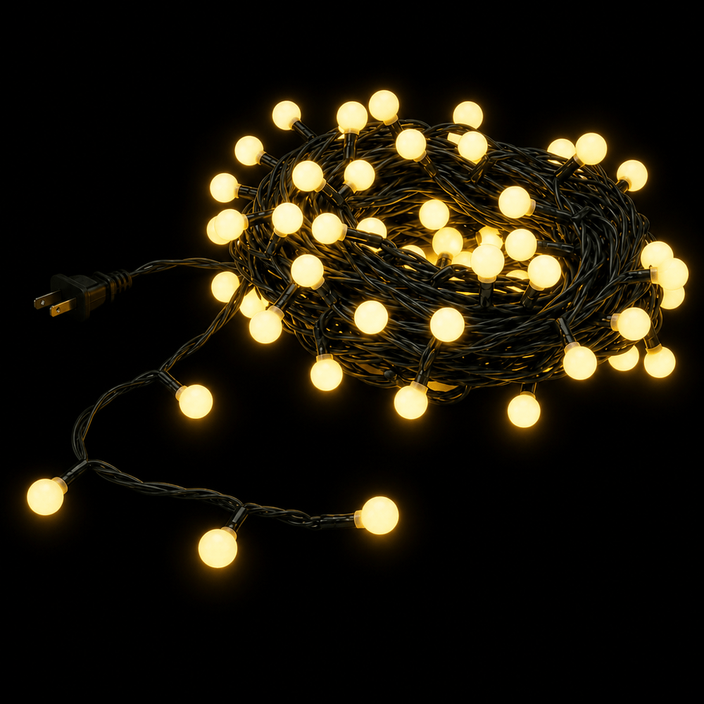 LED Berry Cluster Lights Warm White (10m) - View 2