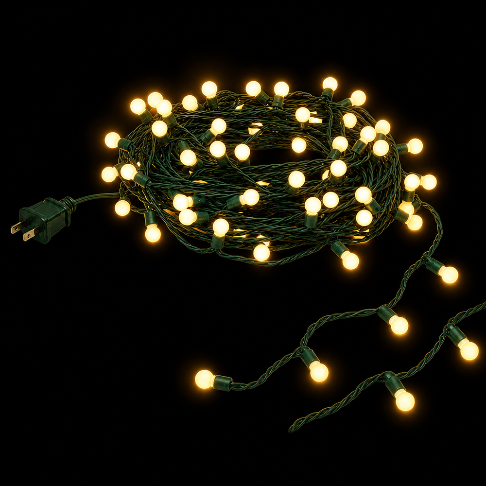LED Berry Cluster Lights Warm White (20m) - View 2