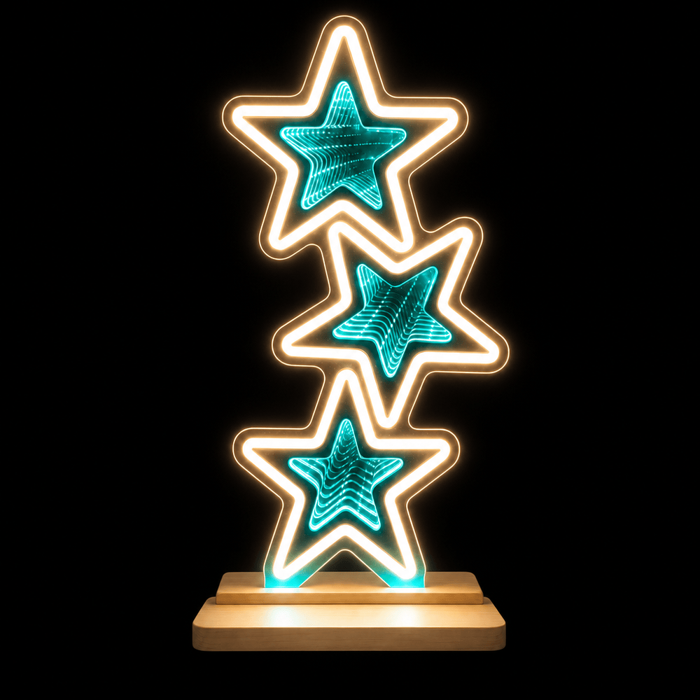 LED Neonflex Triple Stars Infinity Light (40cm)
