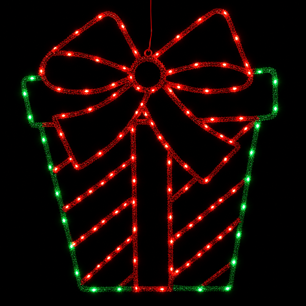 LED Tinsel Present Motif (50cm)