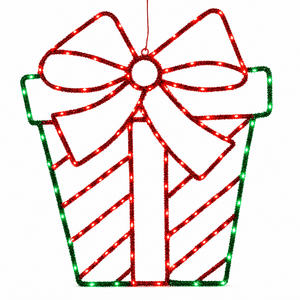 LED Tinsel Present Motif (50cm)