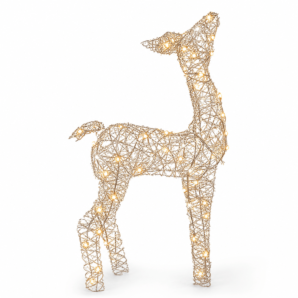 LED Brown Doe Reindeer (72cm)