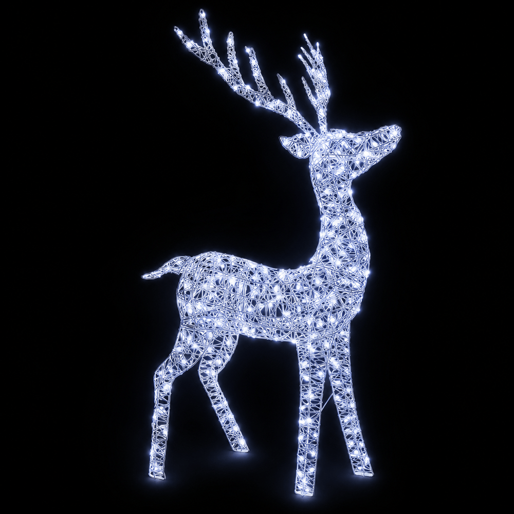 LED Cool White Father Reindeer (130cm)
