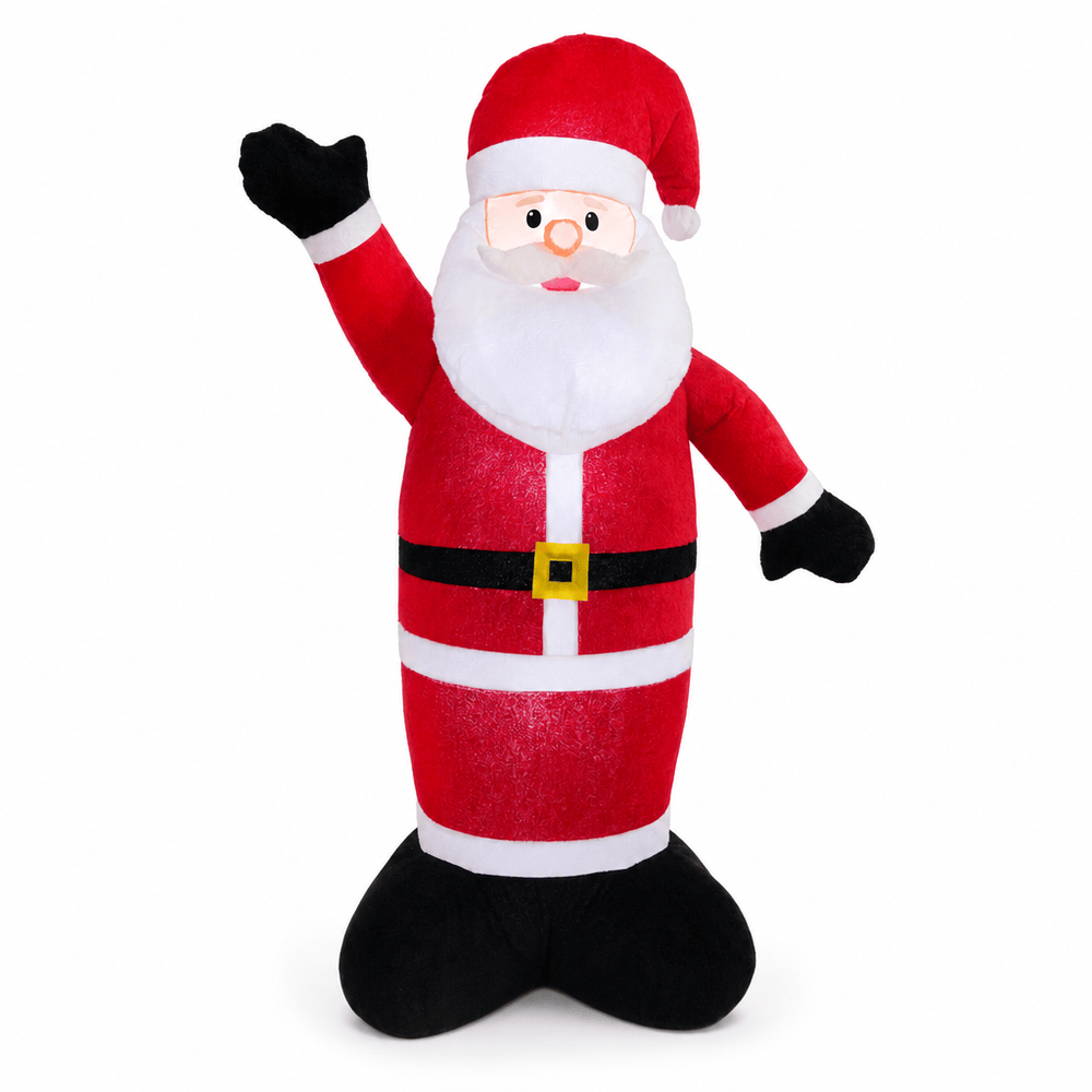 Inflatable Plush Waving Santa (183cm)