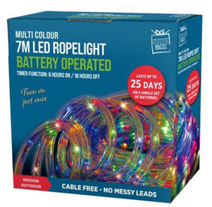 Battery LED Ropelight Timer Asst (7m) - View 5