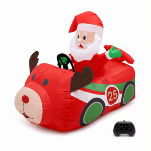 Inflatable Musical Santa Remote Control Race Car