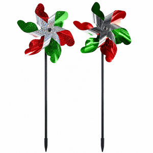 Christmas Garden Pinwheel (50cm) Asst