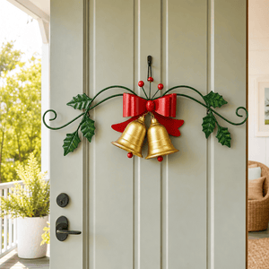 Metal Holly Bells Garden Deco (108cm)