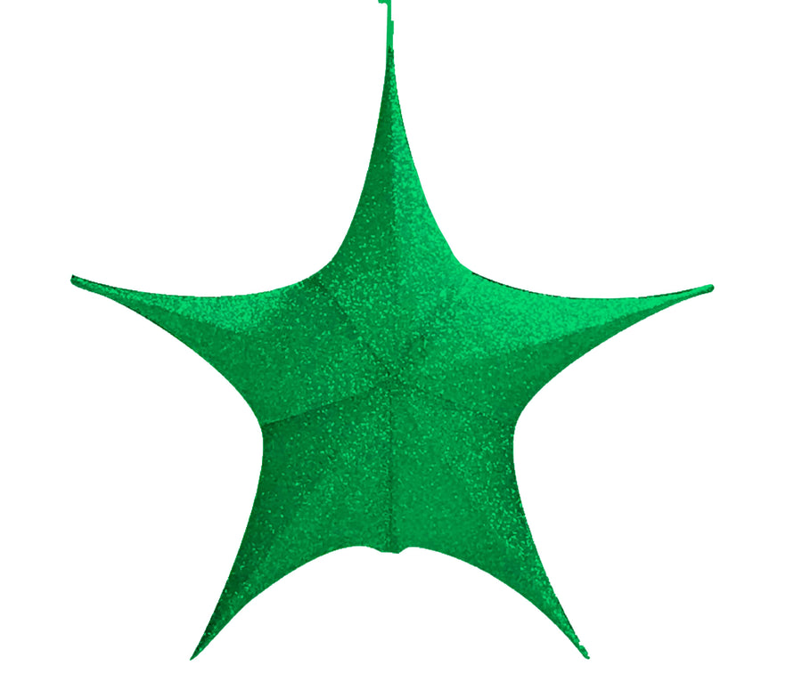 Green Pop-Up Tinsel Star (80cm)