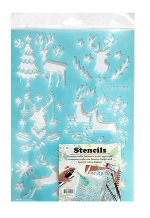 Plastic Snow Spray Stencil Asst - View 9