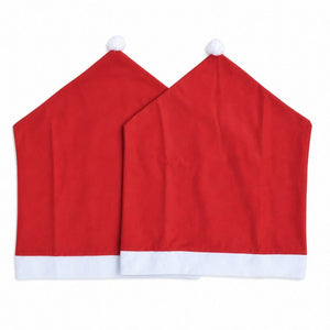 Santa Hat Chair Cover Set 2pc (60cm)