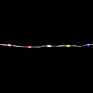 LED Premium Solar Straight Strip Light Multicolour (12m) lit up in the dark