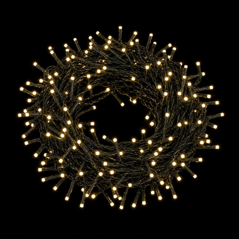 3000 LED Warm White Cluster Lights (21.8m)