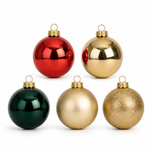 Traditional Bauble Pack 5pk (8cm)