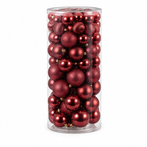 Burgundy Bauble Pack 100pk