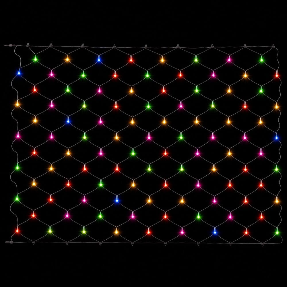 LED Multicoloured Net Light (9.6m)