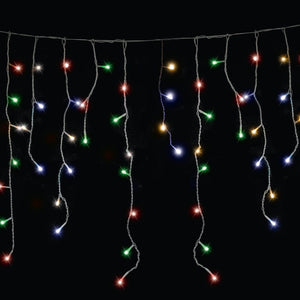 200 Battery LED Icicle Timer Lights Asst - View 2