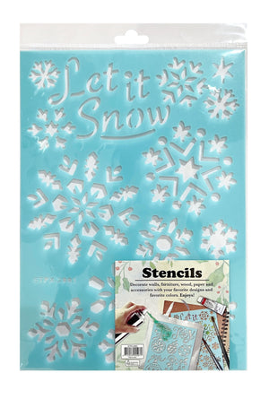 Plastic Snow Spray Stencil Asst - View 7