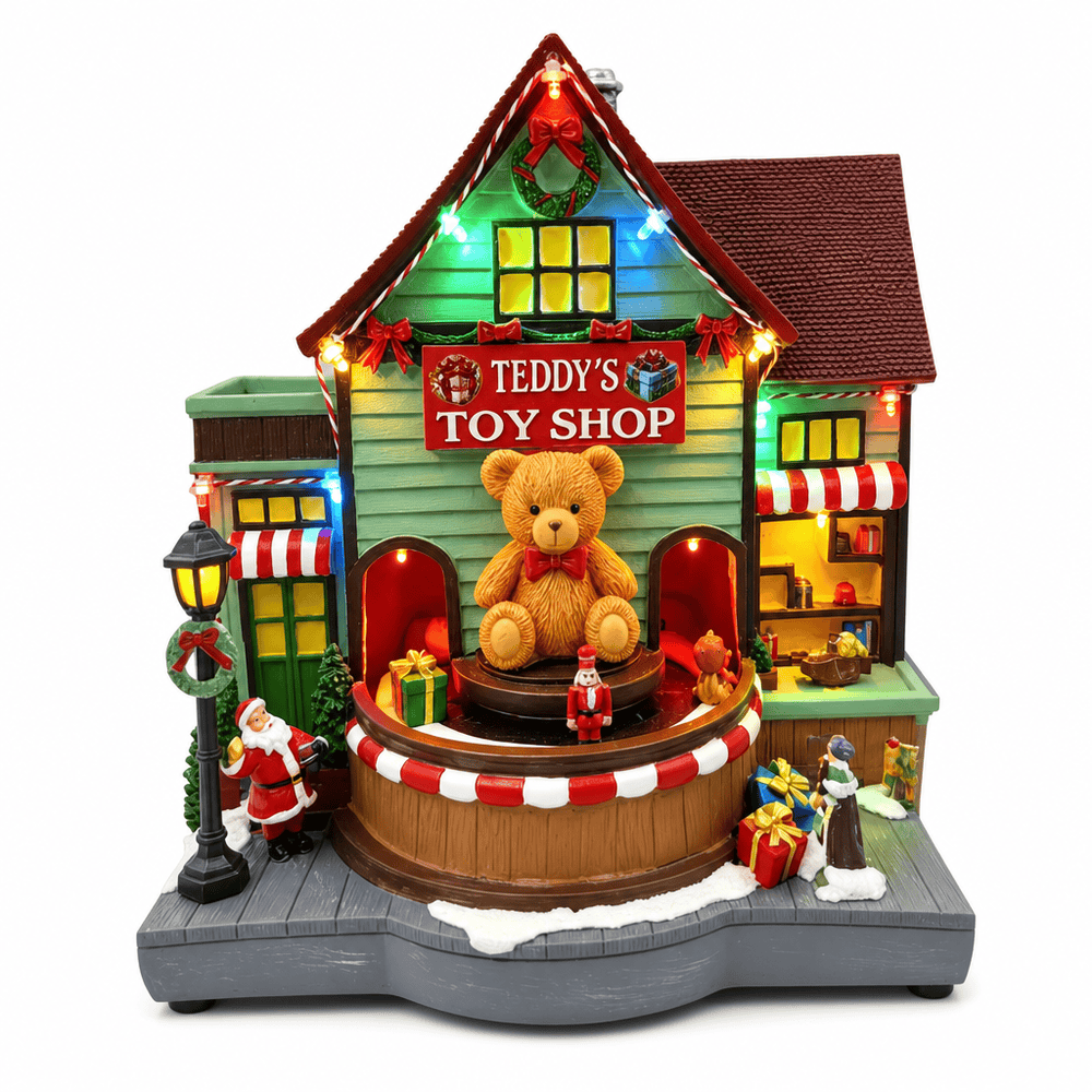 LED Musical Teddy's Toy Shop (24.5cm)