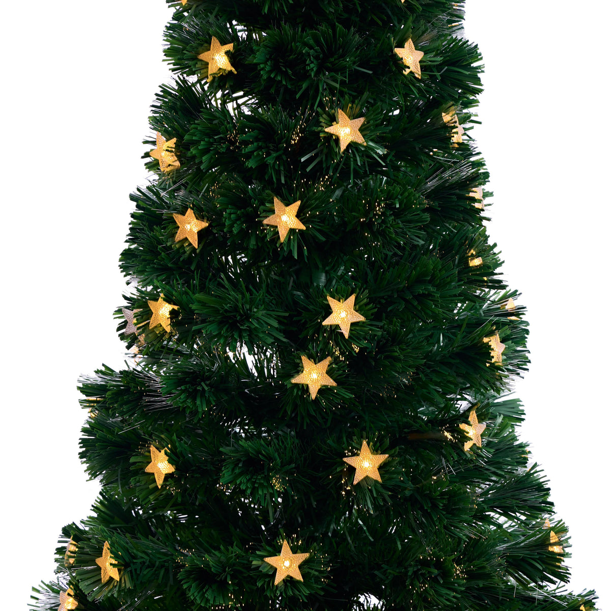 Fibre Optic Tree with 3D Stars LED Warm White (1.8m) - View 2