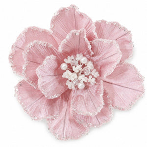 Pink Icy Peony Clip