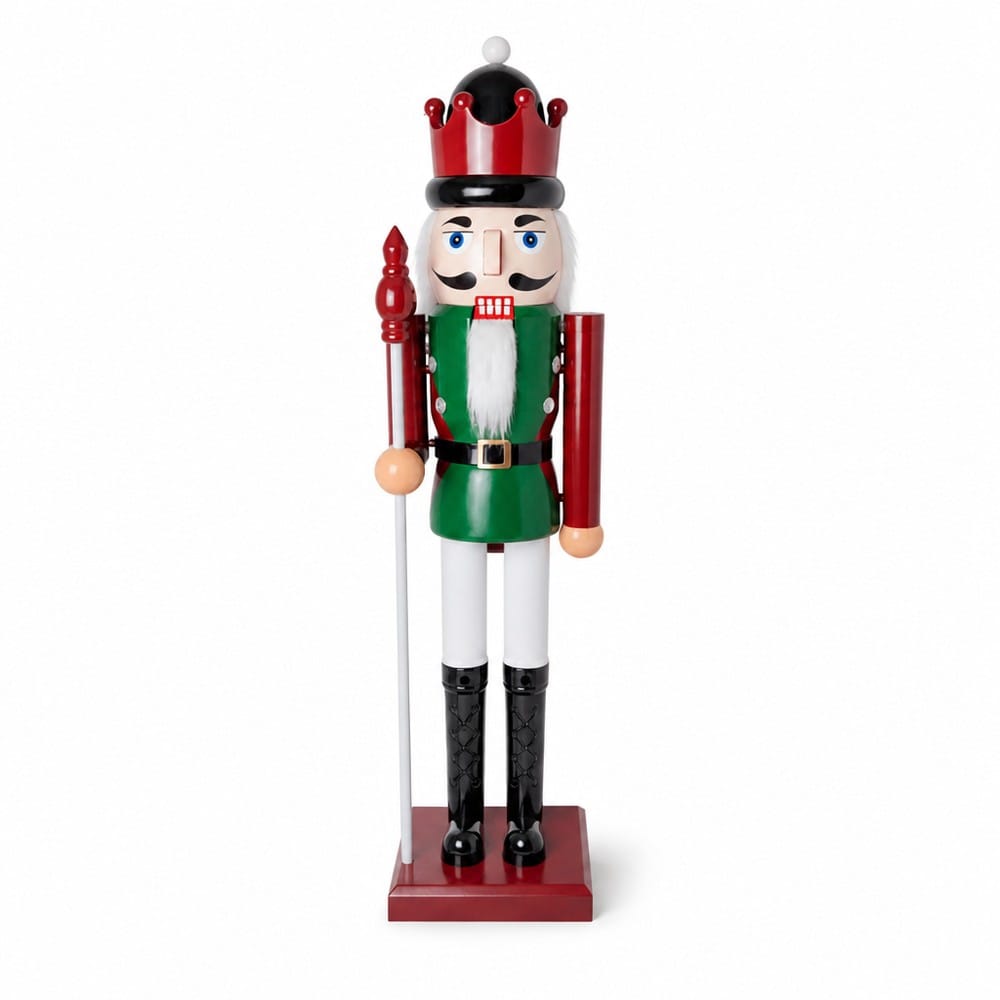 Burgandy and Green Nutcracker (80cm)