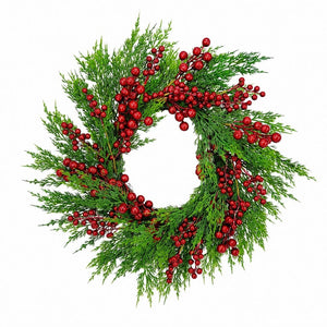 Mixed Berry and Pine Wreath (56cm)