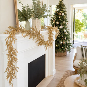 Metallic Berry Garland styled in an Australian Christmas setting