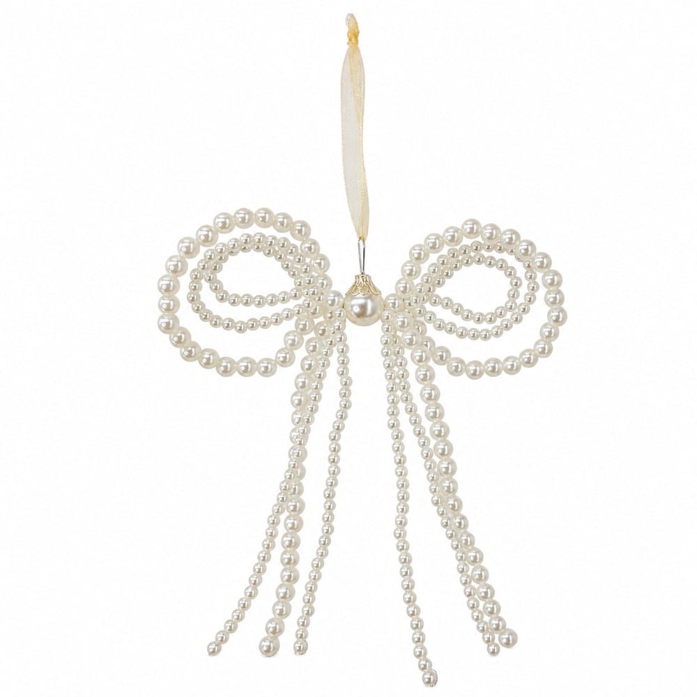 Pearl Bow Ornament (18cm)