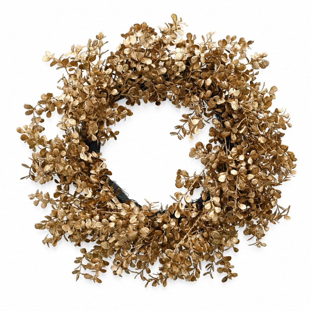 Golden Foliage Wreath (60cm)