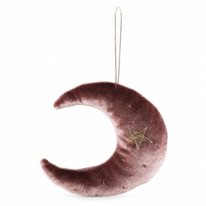Dusty Rose Soft Moon Ornament