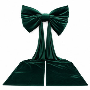 Giant Green Velvet Bow