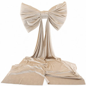Giant Cream Velvet Bow