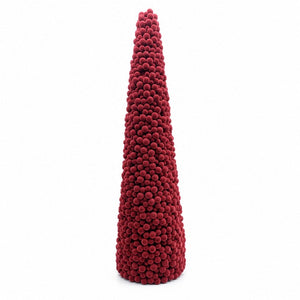 Crimson Flocked Berry Tree (68cm)