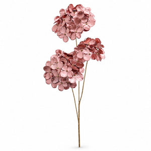 Pink Triple-Head Floral Stem (73cm)