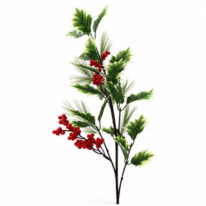 Berry Leaf Spray Stem (75cm)