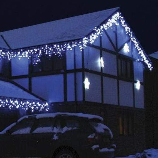 LED White Icicle Lights (10m) - View 2
