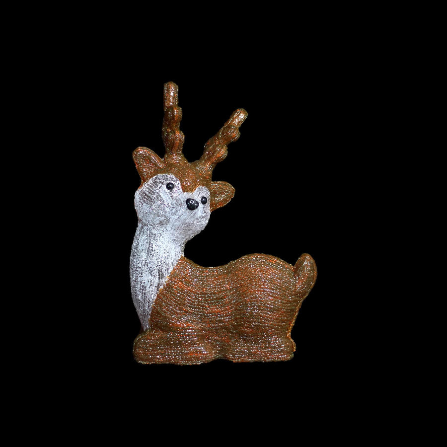 3D Acrylic Cute Sitting Reindeer