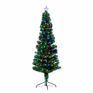Fibre Optic Tree Slim with Multicoloured LEDs (1.8m) - View 2