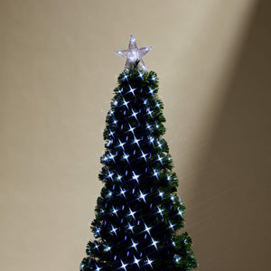 Slim Fibre Optic Tree with Cool White LEDs (1.8m) - View 4
